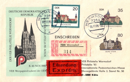 U2-2c-85 ohne 20 Pf-Wert und ohne Rahmen
